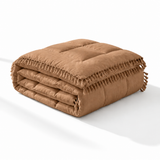 Decoware dekbed zonder overtrek incl. kussensloop - Lace trim - Taupe