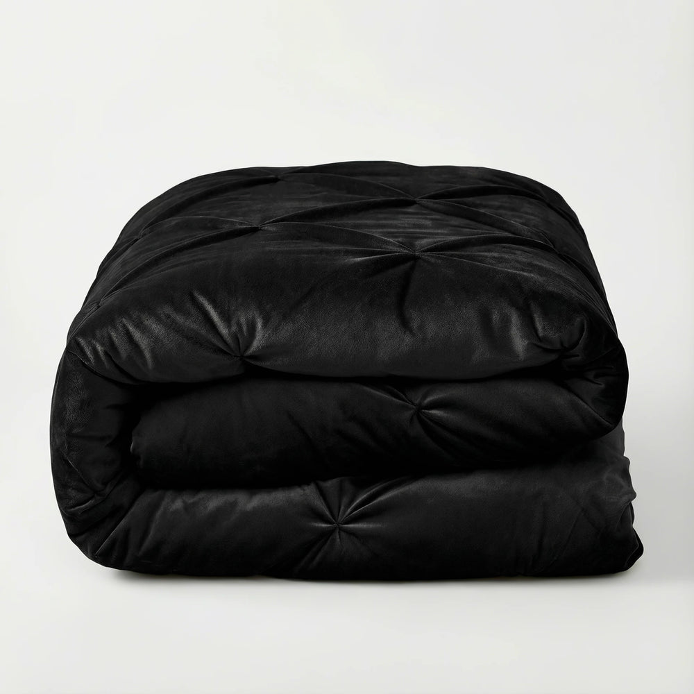 Sleeptime Lazy dekbed zonder overtrek Pintuck - Excl. kussensloop - Zwart