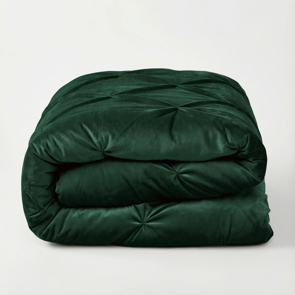 Sleeptime Lazy dekbed zonder overtrek Pintuck - Excl. kussensloop - Groen