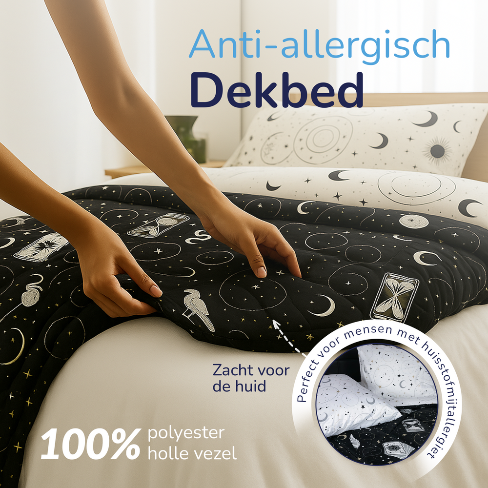 Decoware dekbed zonder overtrek incl. kussensloop - microvezel - Gothic Magic