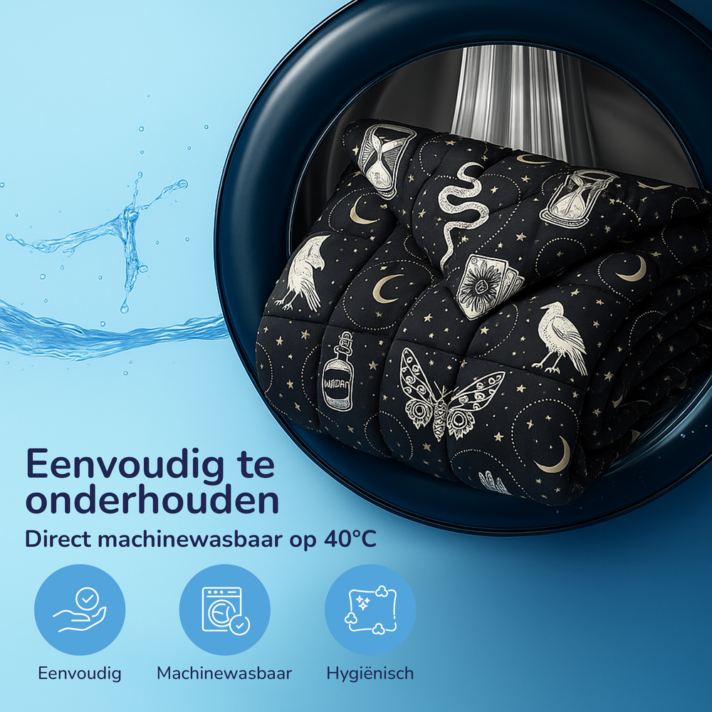 Decoware dekbed zonder overtrek incl. kussensloop - microvezel - Gothic Magic