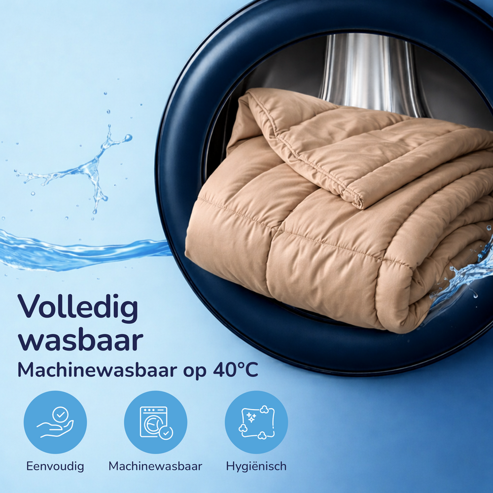 Decoware dekbed zonder overtrek incl. kussensloop - taupe