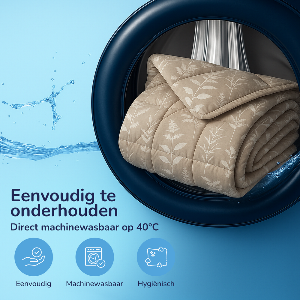 Decoware dekbed zonder overtrek incl. kussensloop Silhouette Leaves - microvezel