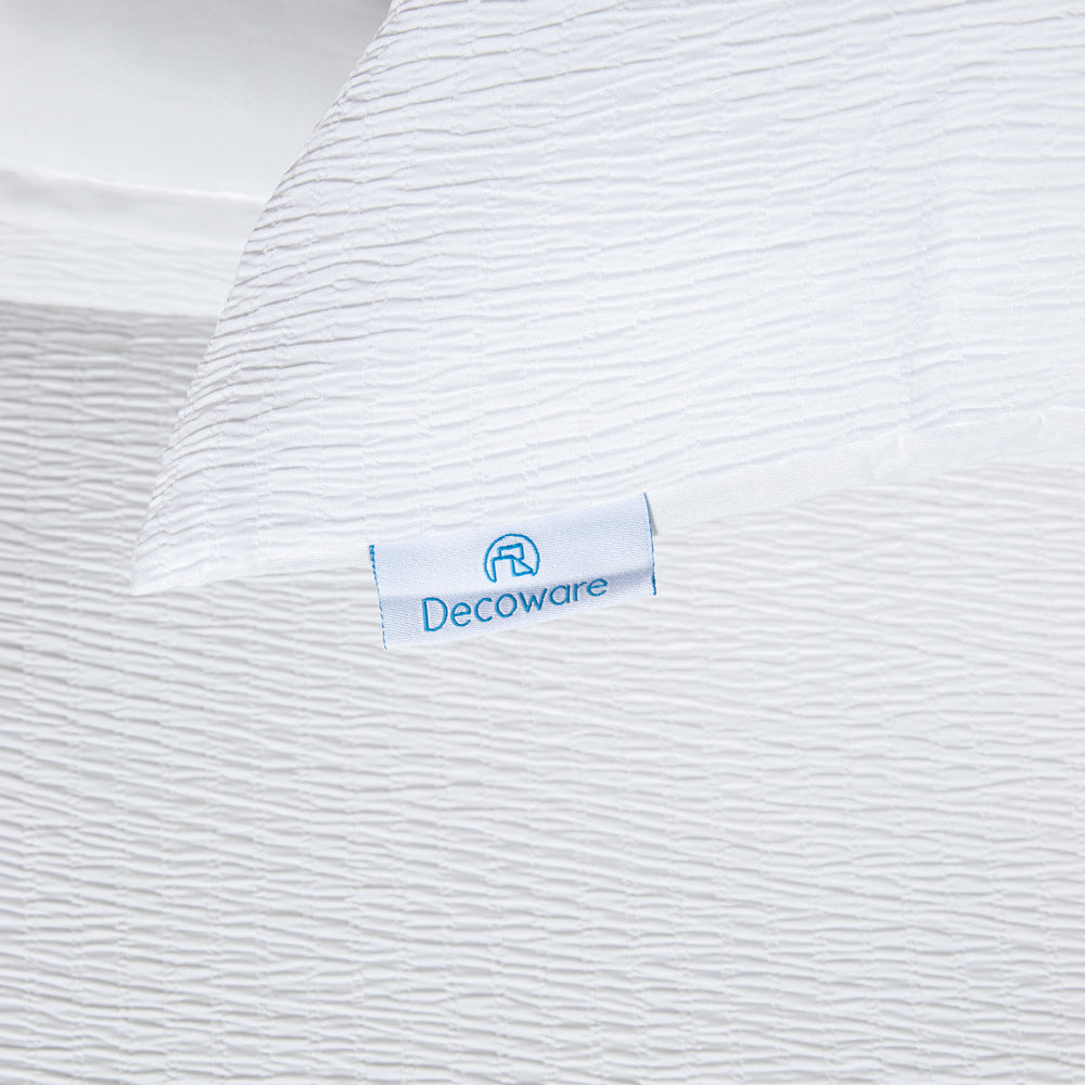 Decoware dekbed zonder overtrek incl. kussensloop - Mousseline - wit