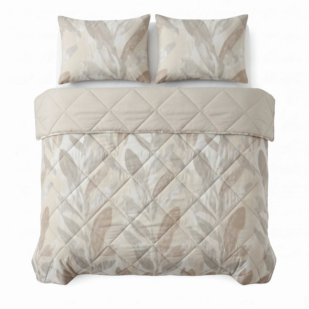 Dreamhouse Lazy dekbed zonder overtrek Gacho taupe met twee kussenslopen