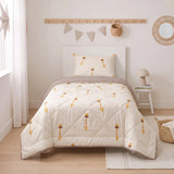 Sleeptime kinderdekbed zonder overtrek Giraf - Beige - Incl. kussensloop - 140x200 cm