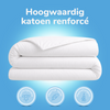 Decoware ledikant dekbedovertrek uni - wit - katoen