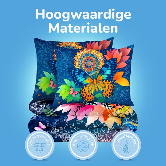 Decoware dekbedovertrek Butterfly Kingdom - microvezel