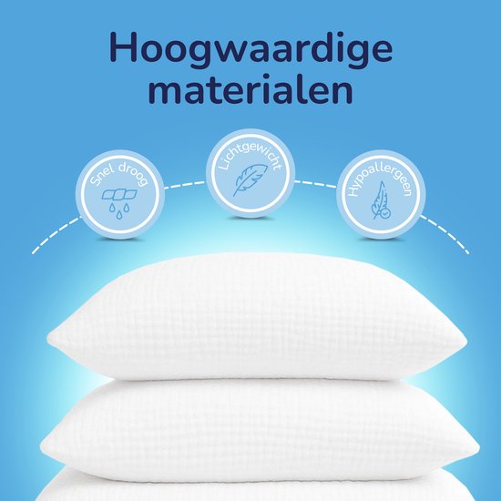 Decoware dekbed zonder overtrek incl. kussensloop - Mousseline - wit