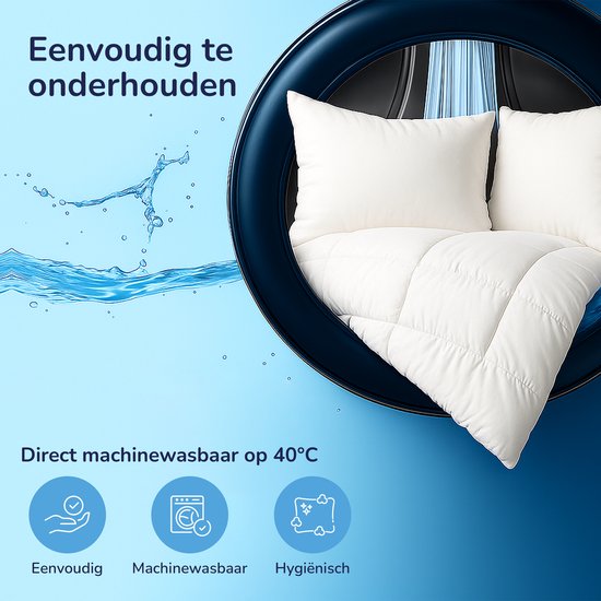 Decoware dekbed zonder overtrek incl. kussensloop - Mousseline - wit