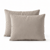 Gekleurd hoofdkussen 60x70cm - Taupe