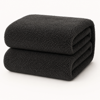 Teddy fleece hoeslaken - Antraciet