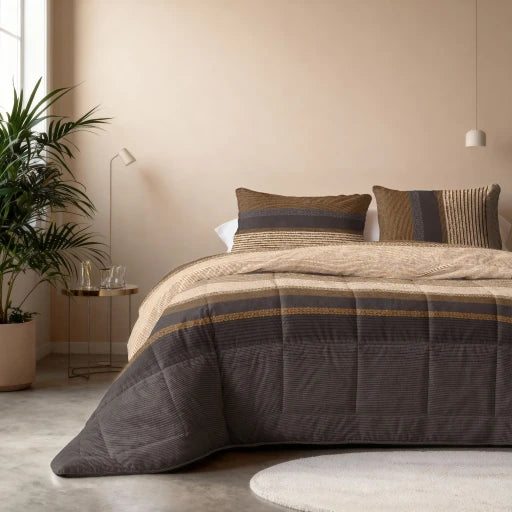 Sleeptime Lazy dekbed zonder overtrek Marina incl. kussensloop - taupe