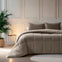 Sleeptime Velvet Lazy dekbed zonder overtrek excl. kussensloop - Taupe/Grijs - 140x200 cm