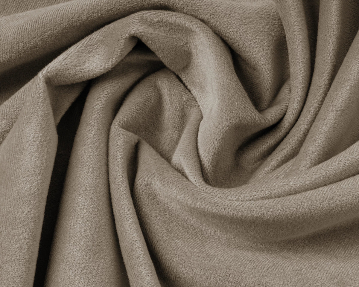 Kussensloop (Per 2 st) - Taupe/Grijs - Velvet - 60x70 cm