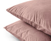 Roze kussenslopen - velvet (Per 2 st)