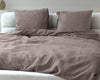 Primaviera Deluxe dekbedovertrek Waffle - taupe - katoen percale - 1-persoons (140x220 + 60x70 cm)