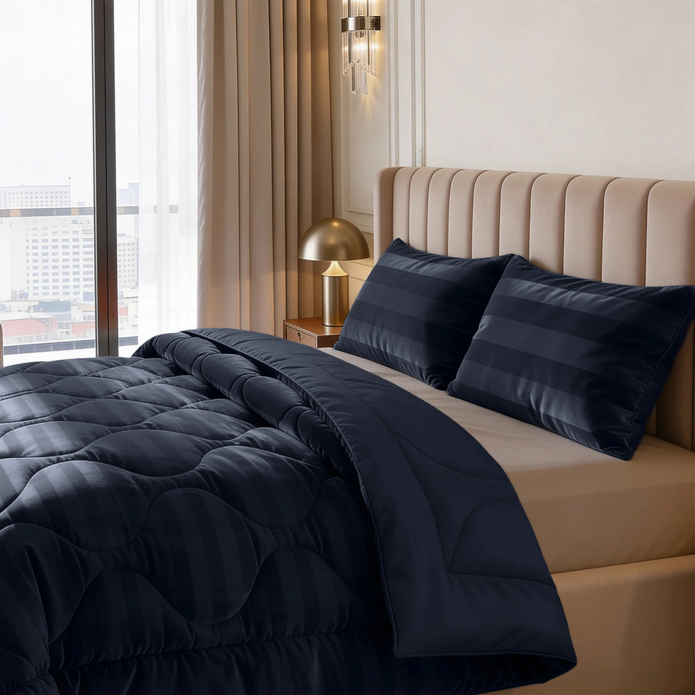 Sleeptime Lazy dekbed zonder overtrek Hotel Velvet excl. kussensloop - Navy