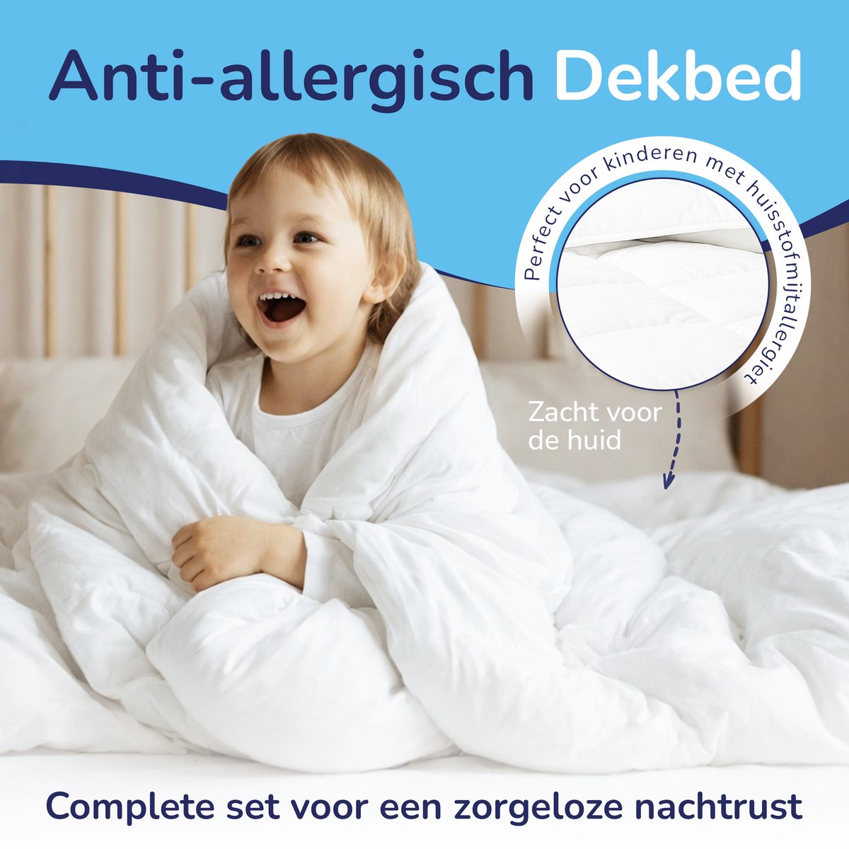 Baby/Peuter enkel dekbed & kussen - 100x135 + 40x60 cm