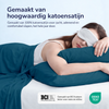 Decoware dekbedovertrek uni - blauw - katoensatijn