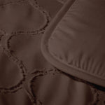 Decoware kussensloop Tufted curve - bruin - 60x70 cm