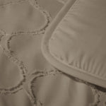 Decoware kussensloop Tufted curve - taupe - 60x70 cm
