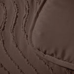 Decoware kussensloop Tufted waves - bruin - 60x70 cm