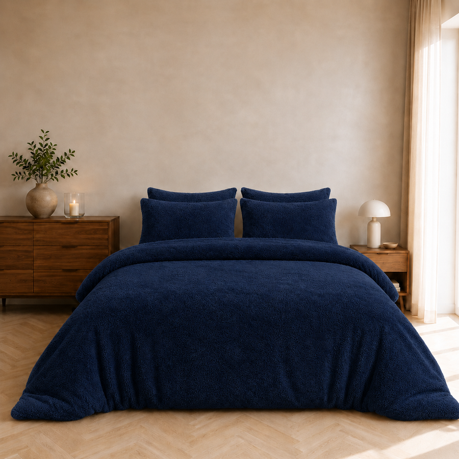 Over dit teddy fleece dekbedovertrek