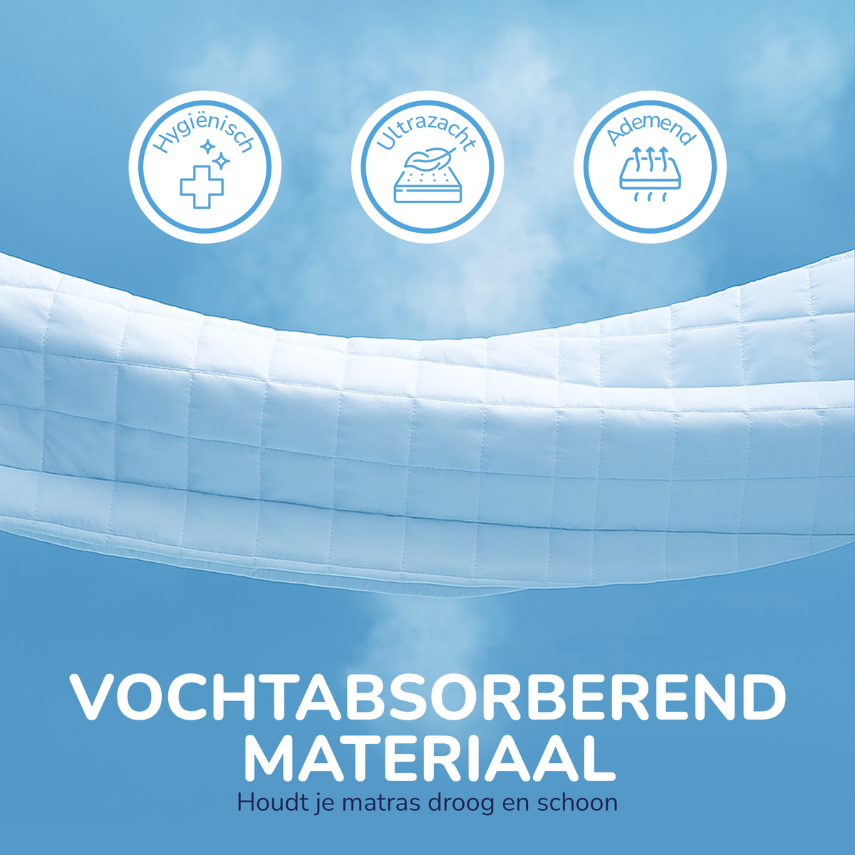 Gewatteerde matrasbeschermer - vernieuwer