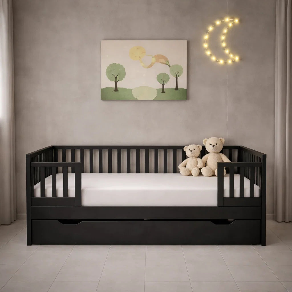 Hoeslaken peuter - katoen - wit - 70x150 cm