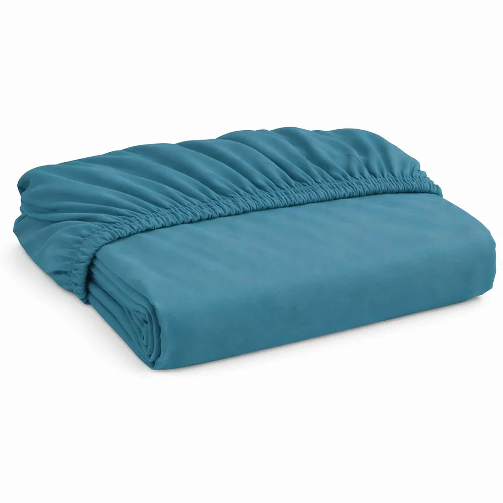 Blauw peuter hoeslaken van Decoware