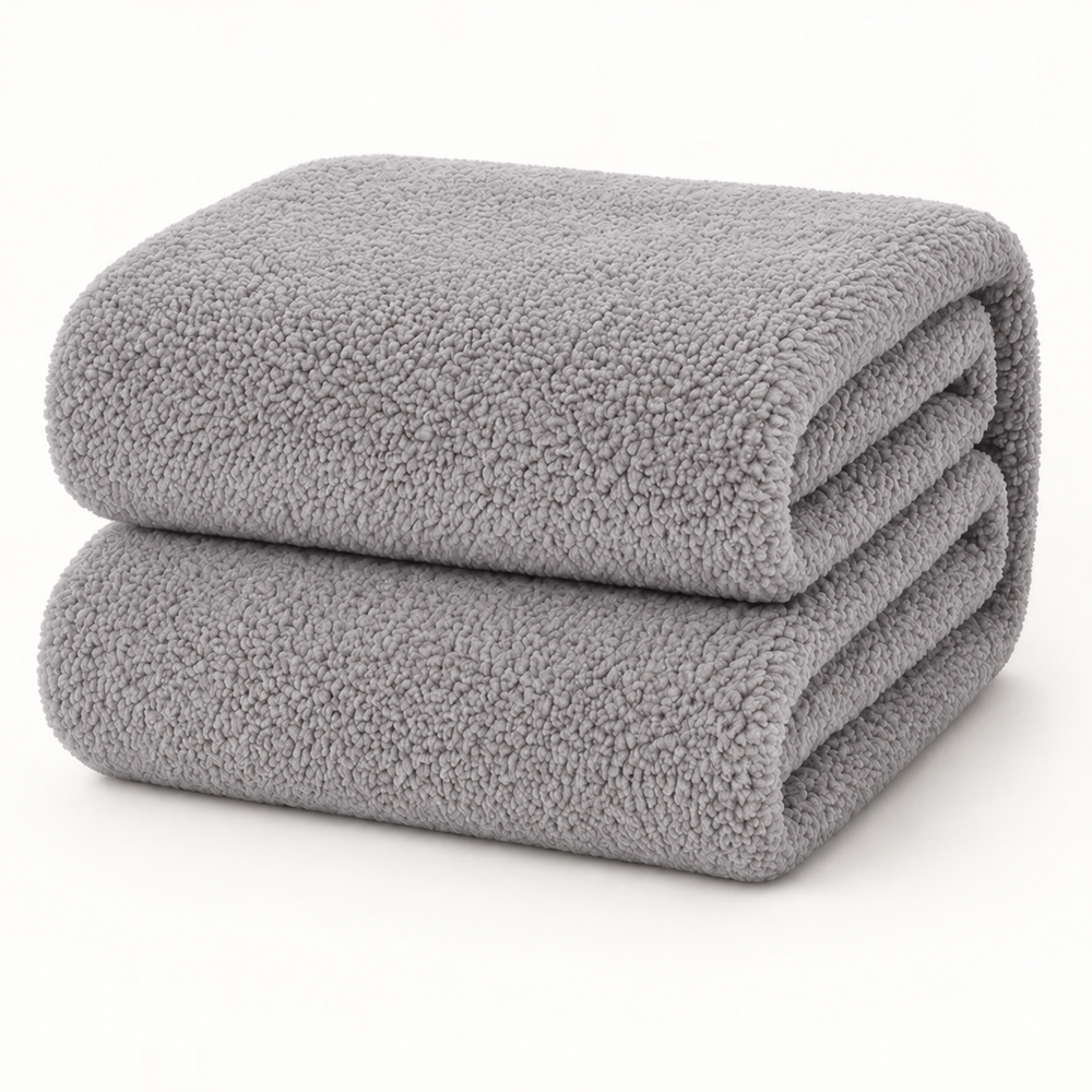 Teddy fleece hoeslaken - Grijs
