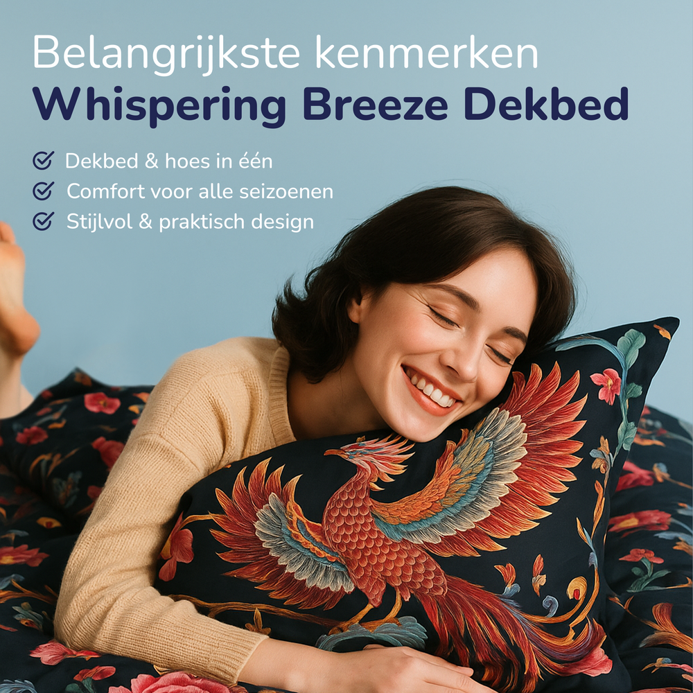 Decoware dekbed zonder overtrek incl. kussensloop - Phoenix Bloom - 2-persoons (200x200 + 2st. 60x70 cm)