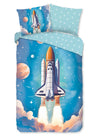 Good morning kinderdekbedovertrek Fred Spaceshuttle - katoen