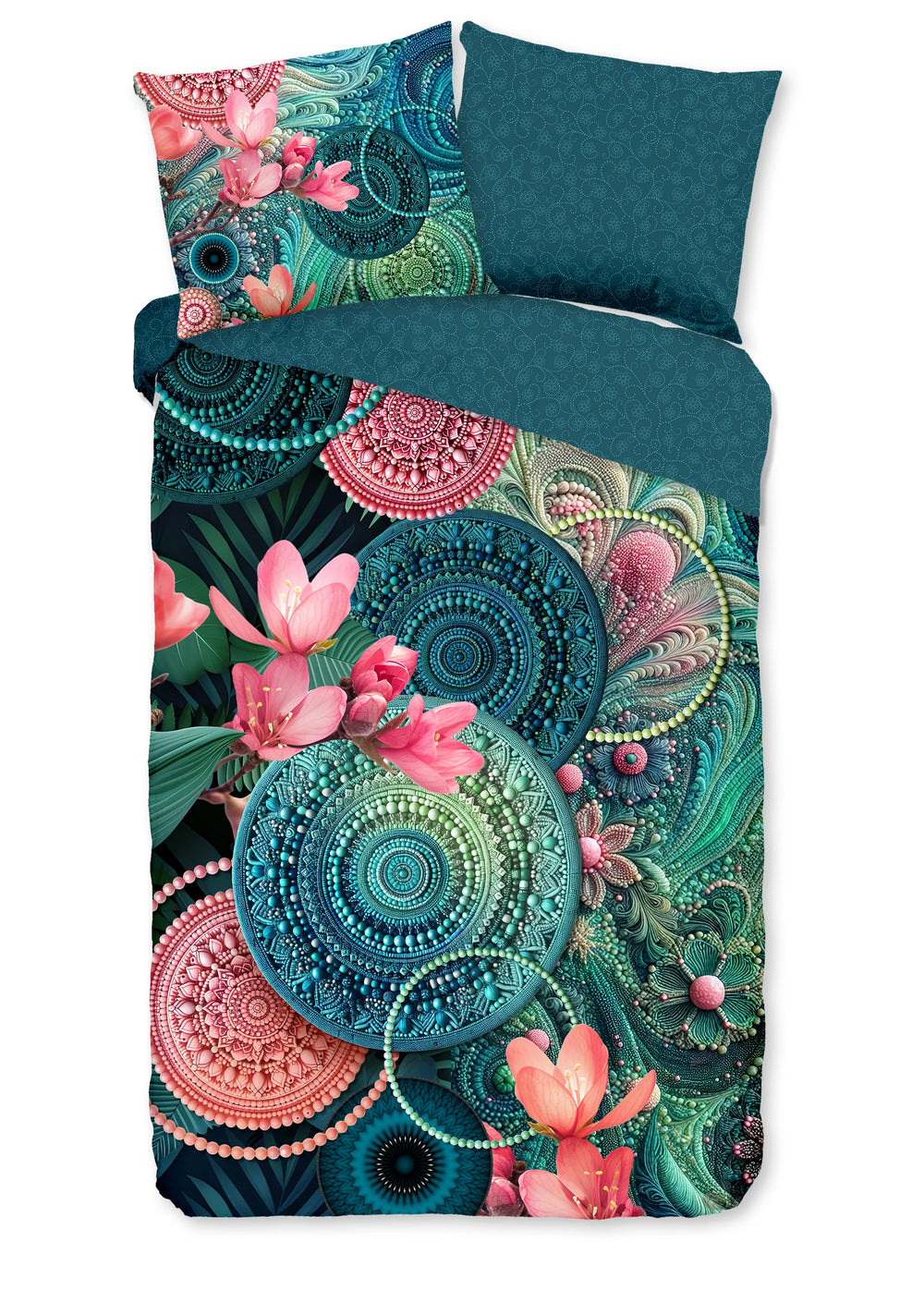 HiP dekbedovertrek Zarha - katoensatijn - lits-jumeaux (240x220 + 2st. 60x70 cm)