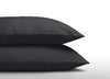 Kussensloop 60x70 cm (Per 2 st) - katoen - antraciet