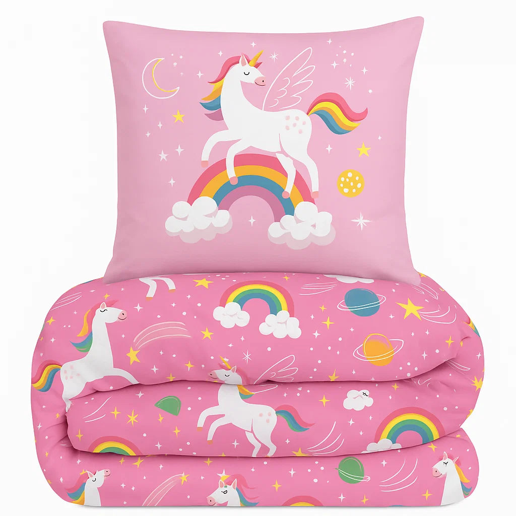 Pure kinderdekbed zonder overtrek Bella - Incl. kussensloop - 140x200 + 60x70 cm
