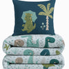 Pure kinderdekbed zonder overtrek Dino - Incl. kussensloop - 140x200 + 60x70 cm