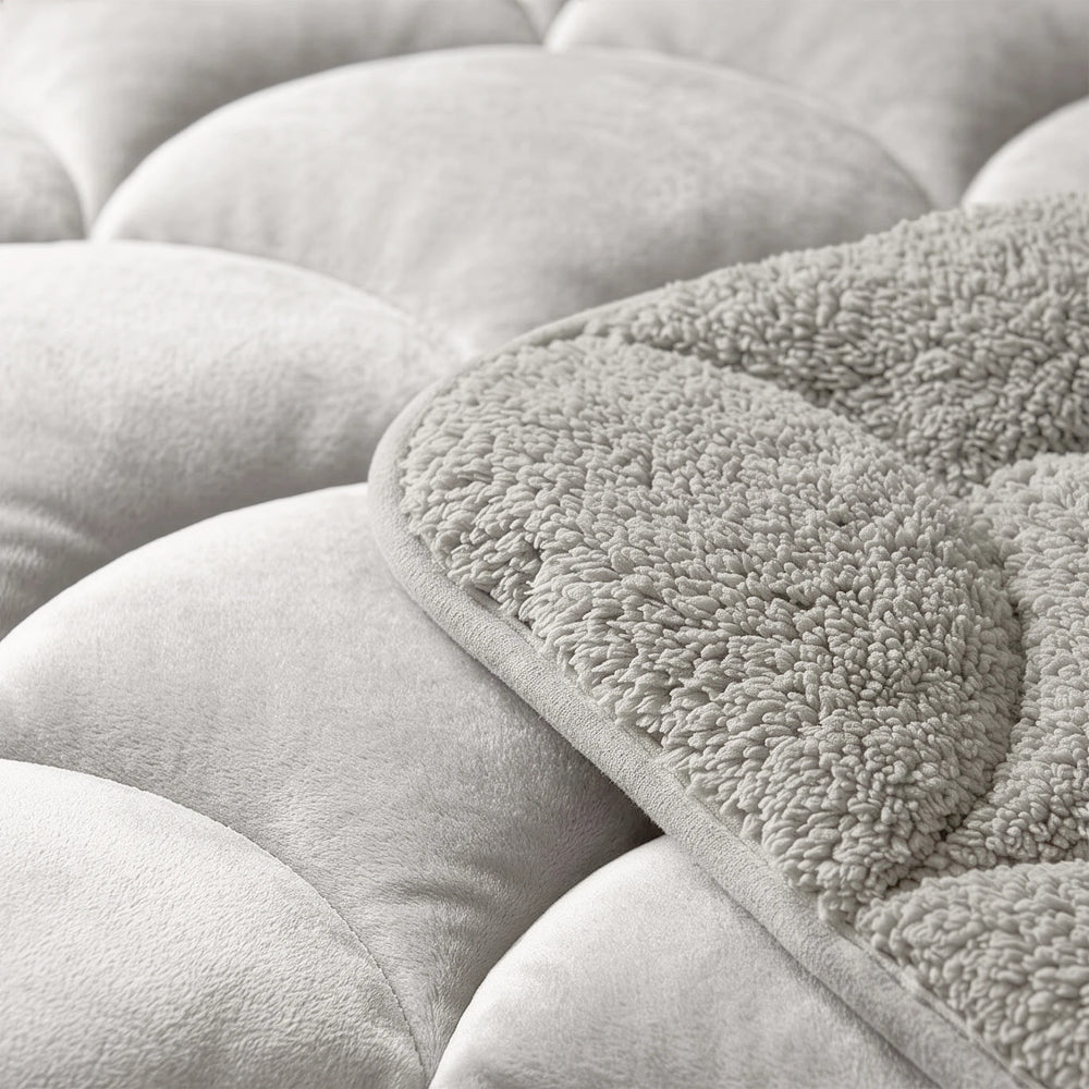 Sleeptime Lazy dekbed zonder overtrek Teddy/Velvet incl. kussensloop - Beige