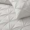 Microvezel Pintuck kussensloop 60x70 cm - Off-White - Per 2 stuks - details
