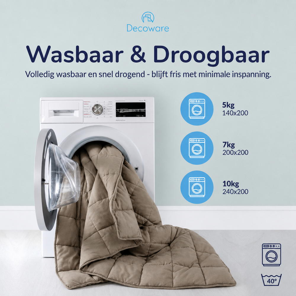 Decoware dekbed zonder overtrek incl. kussensloop - Mousseline - Roze