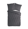 Pure dekbedovertrek Elegance - antraciet - microvezel