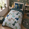 Pure kinderdekbed zonder overtrek Dino - Incl. kussensloop - 140x200 + 60x70 cm