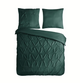 Pure dekbedovertrek Elegance - groen - microvezel - 1-persoons (140x220 + 60x70cm)