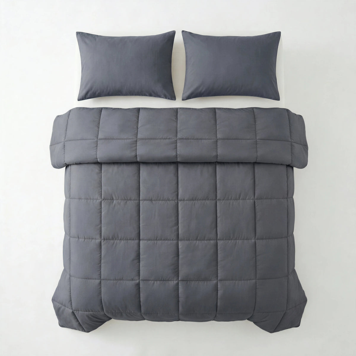 Primaviera Deluxe Lazy Dekbed zonder overtrek excl. kussensloop - Percale Katoen - Antraciet