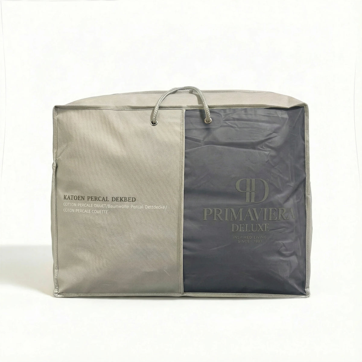 Primaviera Deluxe Lazy Dekbed zonder overtrek excl. kussensloop - Percale Katoen - Antraciet