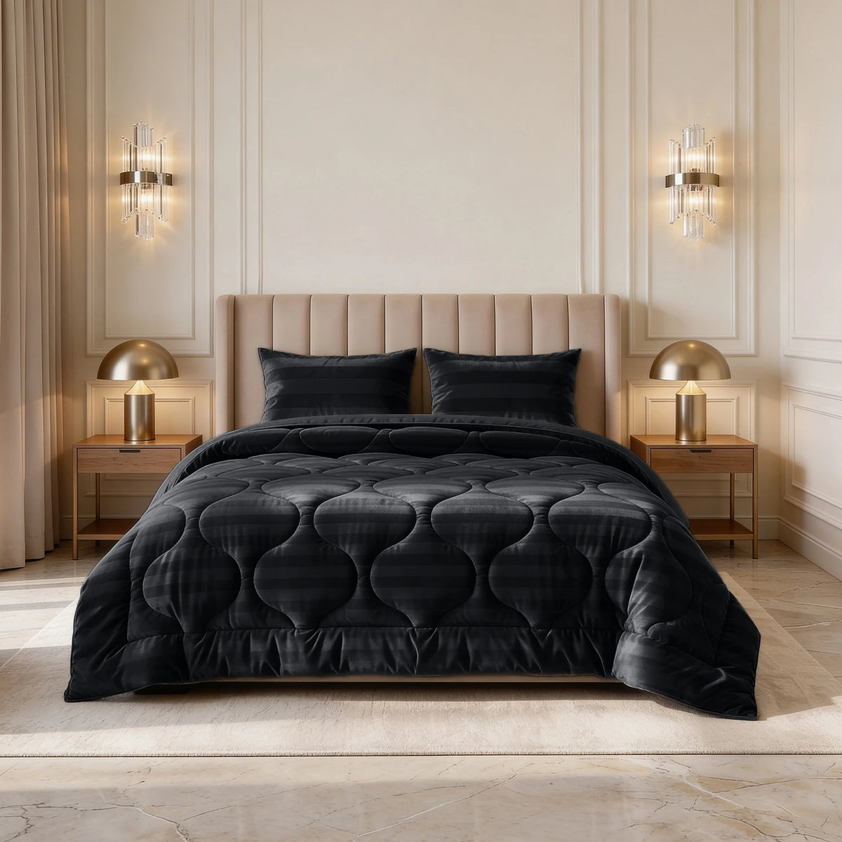 Sleeptime Lazy dekbed zonder overtrek Hotel Velvet excl. kussensloop - Antraciet - kameraanzicht