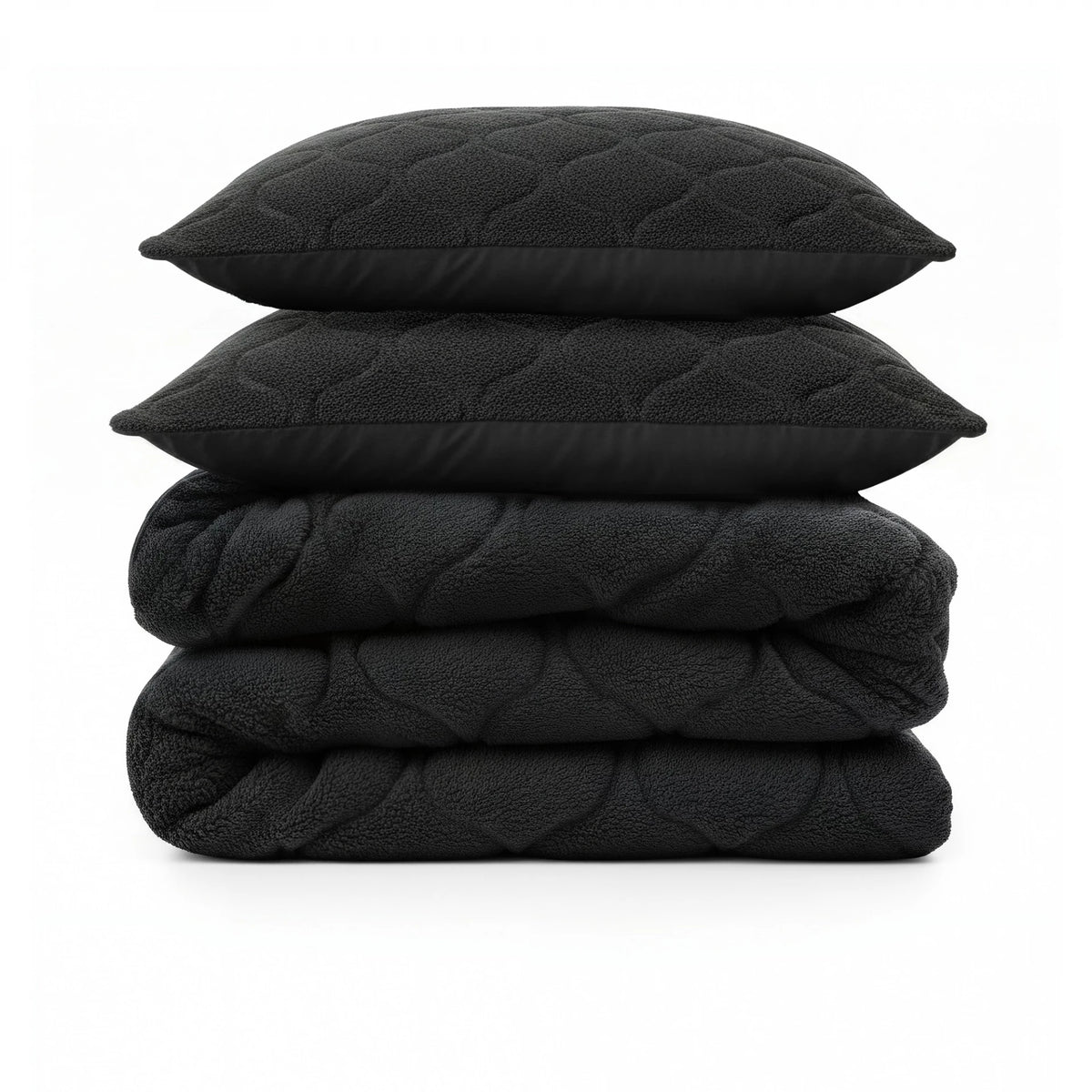 Sleeptime Lazy dekbed zonder overtrek Teddy incl. kussensloop - Zwart - product