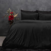 Sleeptime dekbedovertrek - zwart - velvet - 1-persoons (140x220 + 60x70 cm)