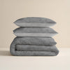 Sleeptime dekbedovertrek Washed Cotton - grijs - flanel